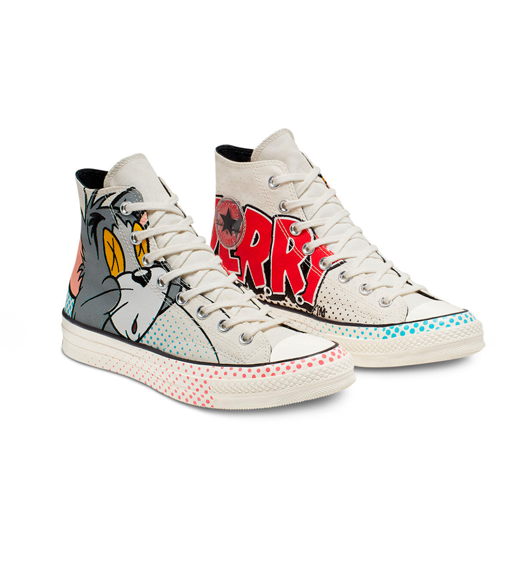 Tenis Zapatillas Converse Chuck Taylor 70 TOM & JERRY Blanca