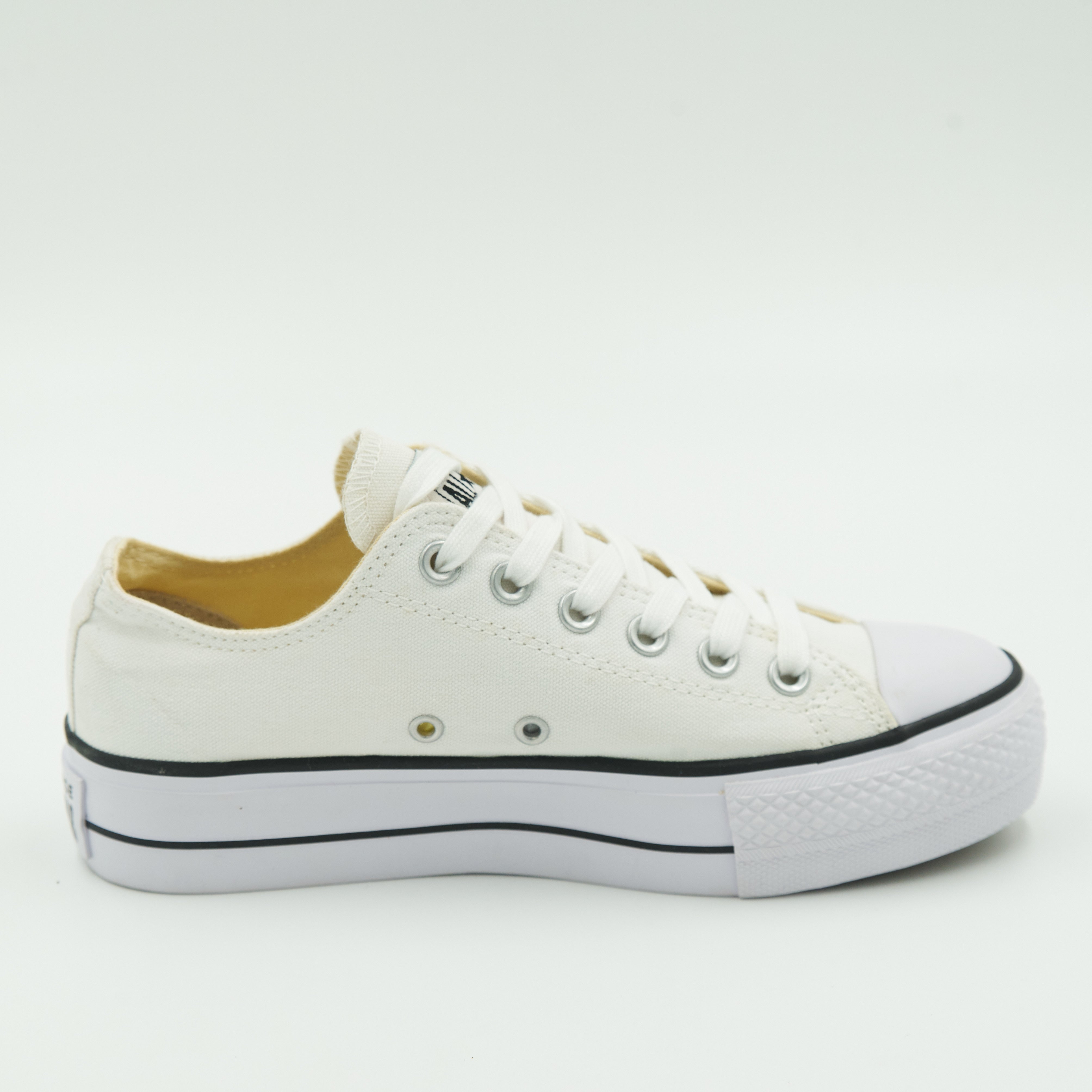 Converse All Star Plataforma Color Blanco