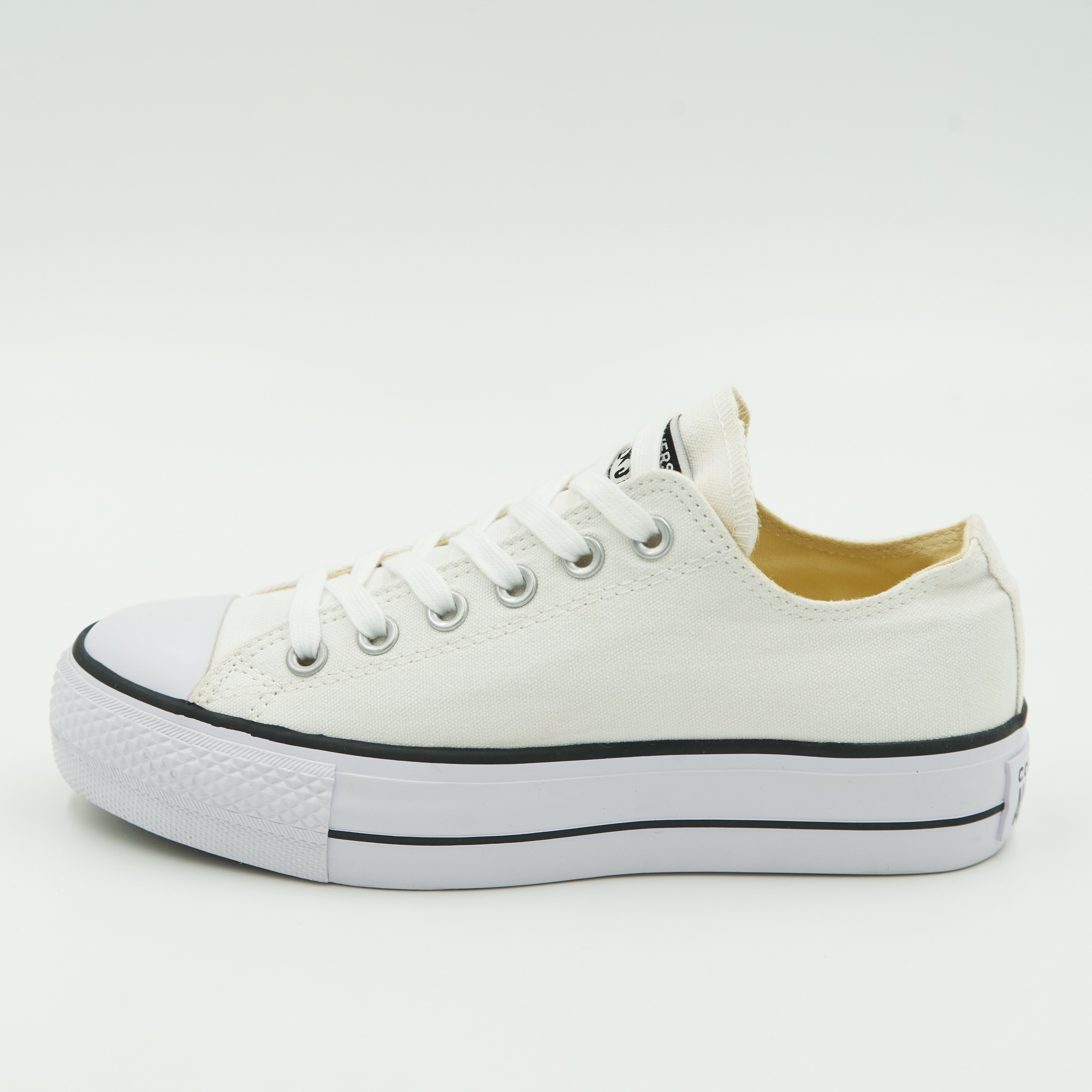 Converse All Star Plataforma Color Blanco