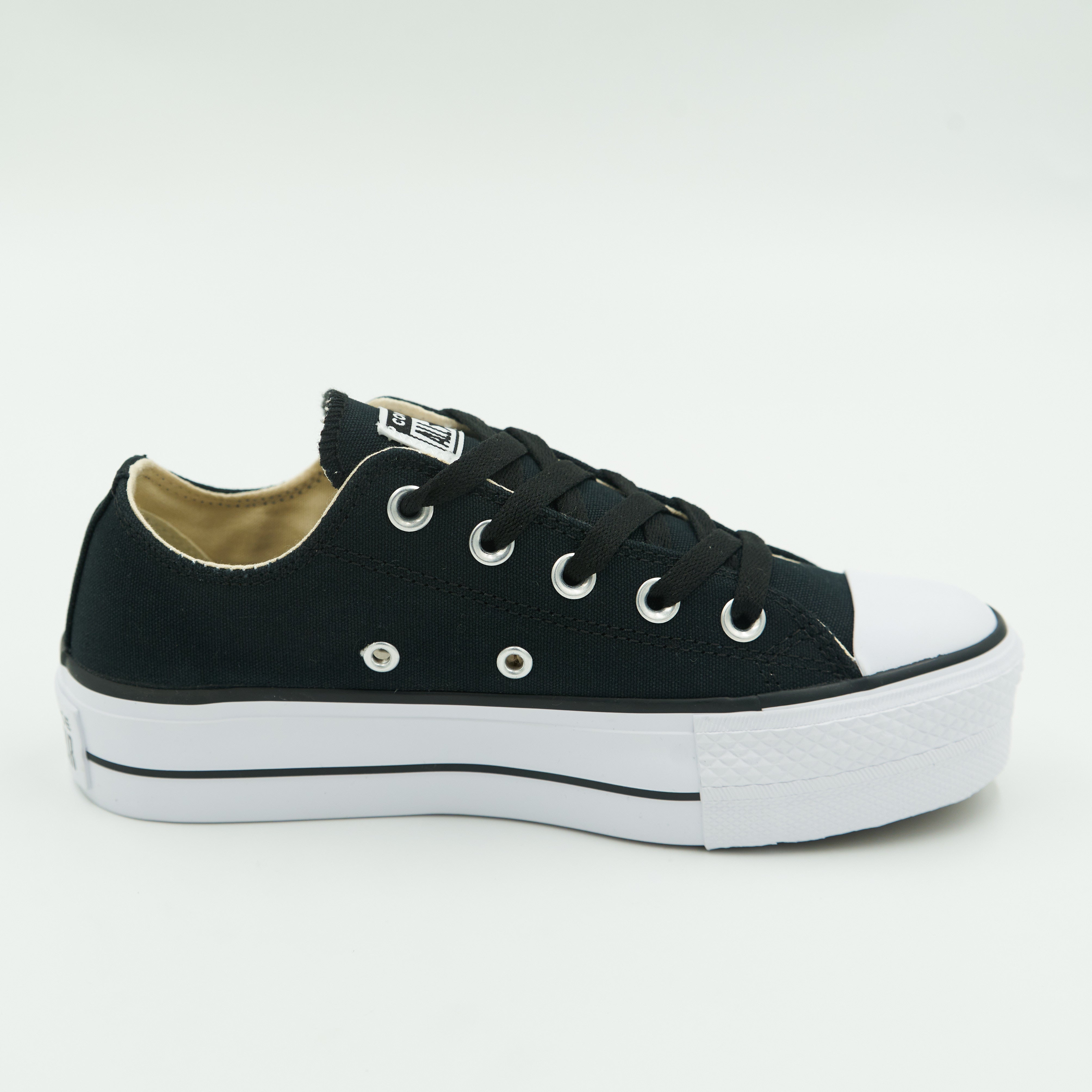 Tenis All Star Plataforma Lift Ox  Mujer Negro