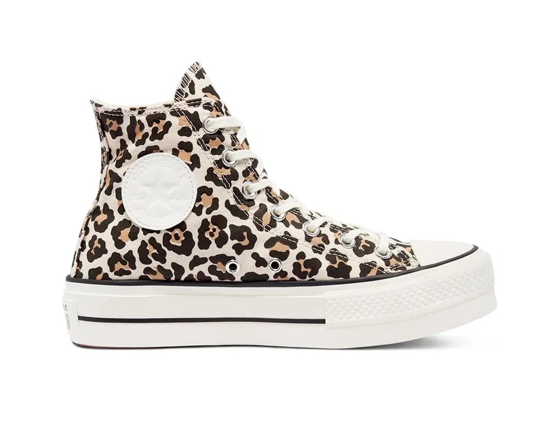 Zapatilla Converse Chuck Taylor Plataforma Archive Print Leopard Mujer Café