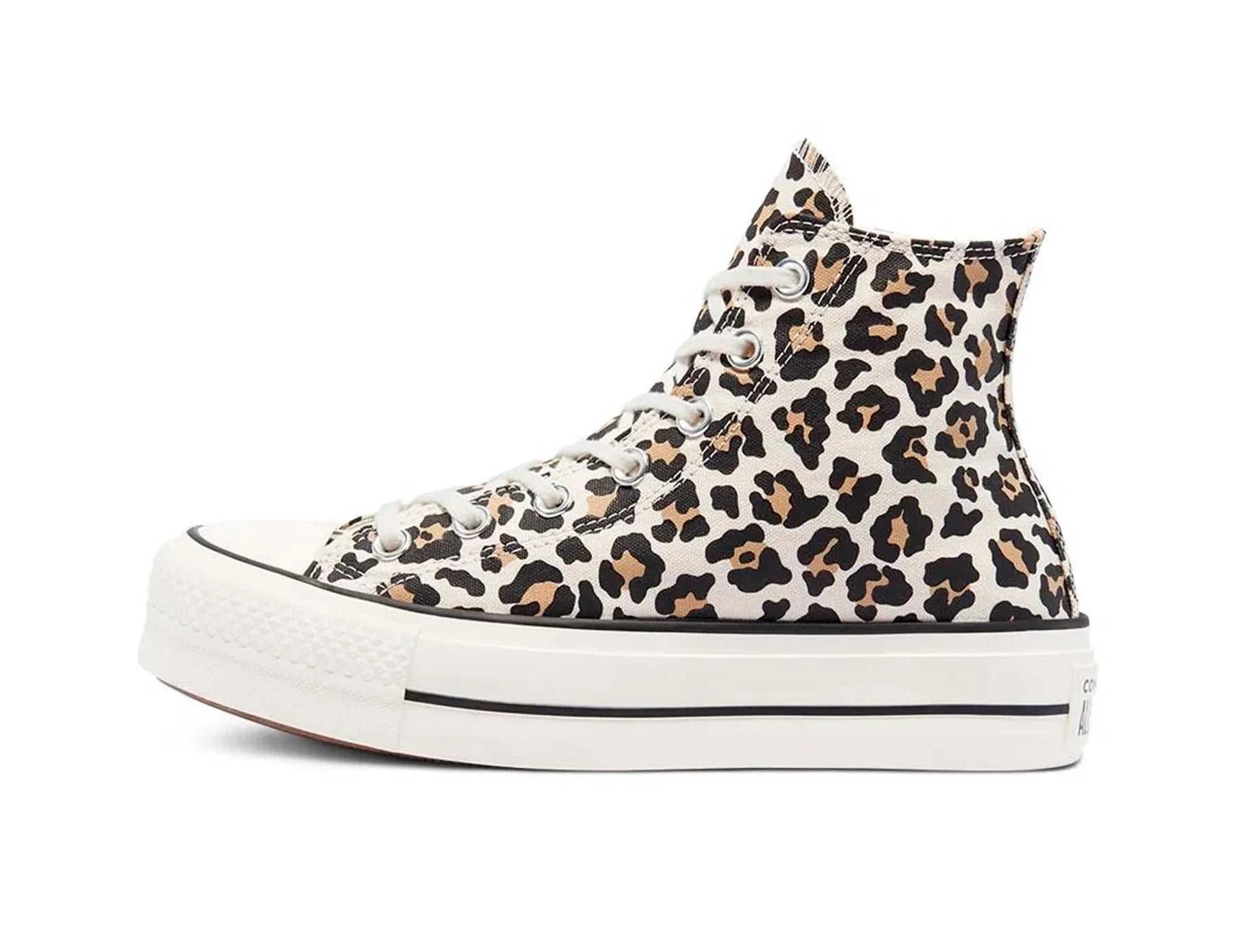 Zapatilla Converse Chuck Taylor Plataforma Archive Print Leopard Mujer Café