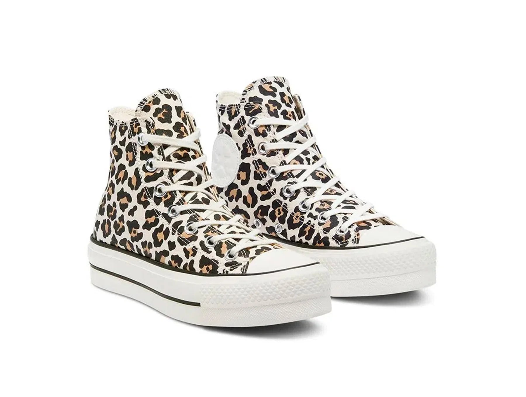 Zapatilla Converse Chuck Taylor Plataforma Archive Print Leopard Mujer Café