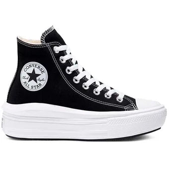 Tenis Converse Botas Chuck Taylor All Star Move Mujer-Negro