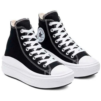 Tenis Converse Botas Chuck Taylor All Star Move Mujer-Negro